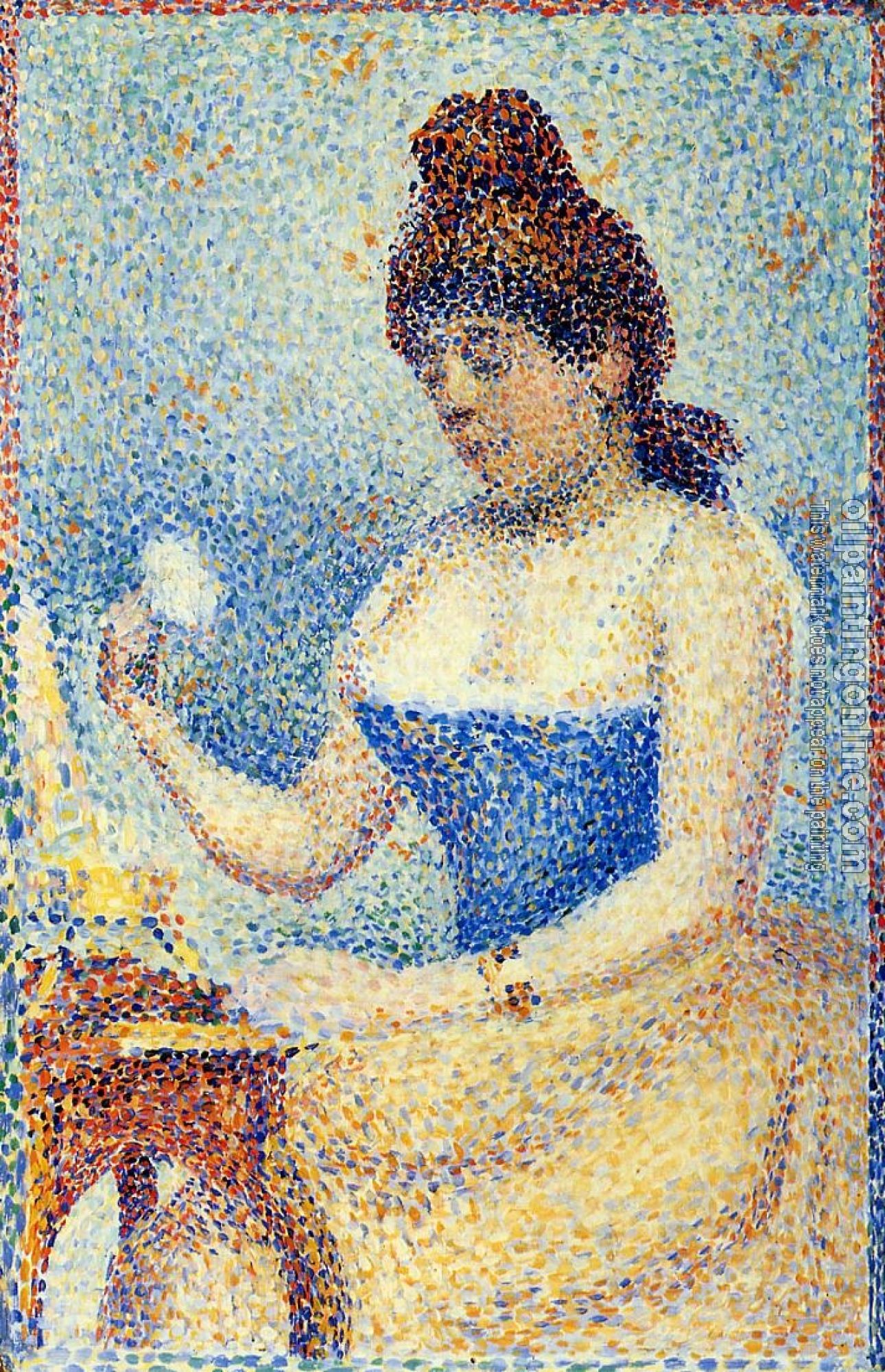 Seurat, Georges - Young Woman Powdering Herself